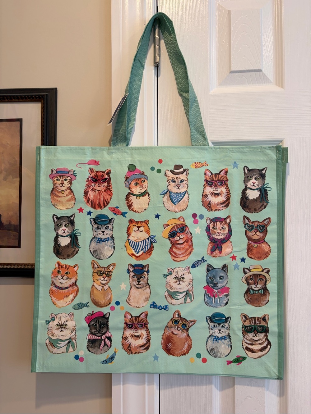 Marshalls Cats in Hats and Accessories Reusable Tote Bag 🐈👒🎩🐈⬛🛍️